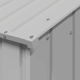 Dog House with Roof 113x153x101 cm Galvanised Steel 4100920