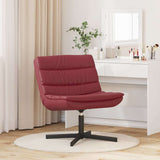 Swivel Chair Wine Red 63 x 75 x 76 cm PU 42007342