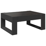 ZNTS Coffee Table with Infinity LED Black 70x53x30 cm 847631