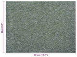 Carpet 20 pcs Green 50 x 50 cm 100% Polypropylene 42046749