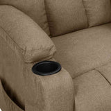 Recliner Chair Taupe Fabric 339090