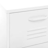 Storage Cabinet White 42.5x35x101.5 cm Steel 336188