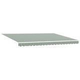 Retractable Awning Green and White 4 x 2 m 3418941