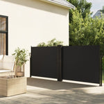 Retractable Side Awning Black 120x1200 cm 4004789