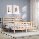 Bed Frame without Mattress 160x200 cm Solid Wood Pine 3192046