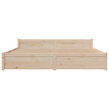 Bed Frame without Mattress Solid Wood 200x200 cm 815064