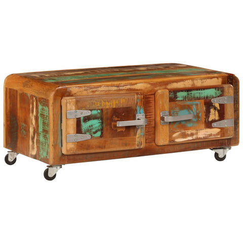 ZNTS Coffee Table 85x55x40 cm Solid Reclaimed Wood 247515