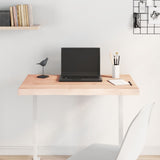 Table Top 80x40x cm Untreated Solid Wood Live Edge 363874