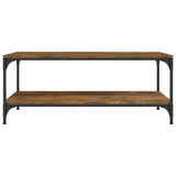 Coffee Table Smoked Oak 100x50x40 cm Engineered Wood 819364