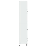 Cabinet Set 2 pcs High Gloss White Engineered Wood 3416857