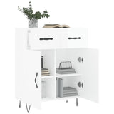 Sideboard High Gloss White 69.5x34x90 cm Engineered Wood 827974