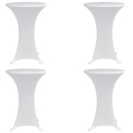 Standing Table Cover Ø70 cm White Stretch 4 pcs 279069
