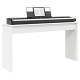 Keyboard Stand White 120 x 32 x 64 cm Engineered Wood 899487