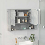Mirror Cabinet Concrete Grey 80 x 17 x 55 cm Engineered Wood 883357