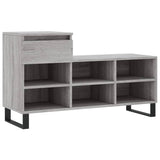 Shoe Cabinet Grey Sonoma 102x36x60 cm Engineered Wood 831378