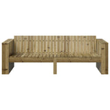 Garden Sofa Brown 185.5 x 60 x 62 cm Solid Pine Wood 873875
