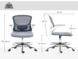 Draughtsman Chair, with Adjustable Lumbar - Charcoal Grey T3398P424994