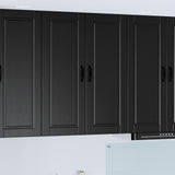 Wall Cabinet PORTO Black 80 x 31 x 100 cm Engineered Wood 885496