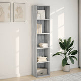 Bookcase Grey Sonoma 40x30x189 cm Engineered Wood 857890