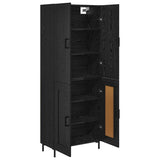 Highboard Black Oak 69.5 x 34 x 180 cm Engineered Wood 3416090