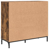 Sideboard Smoked Oak 89.5 x 33 x 82 cm Engineered Wood 883459