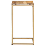 ZNTS Side Table 35x45x65 cm Solid Mango Wood 286400