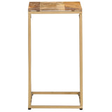ZNTS Side Table 35x45x65 cm Solid Mango Wood 286400