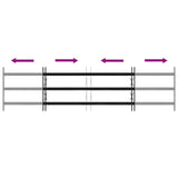 Window Grille 174 x 45 cm Powder-Coated Steel Black 42020563