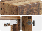 Wall-Mounted Cabinet Old Wood 33 x 34.5 x 90 cm Engineered Wood 899273
