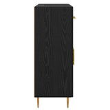Sideboard Black Oak 69.5 x 34 x 90 cm Engineered Wood 882265
