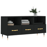 TV Cabinet Black 102x36x50 cm Engineered Wood 829013