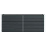 Planter Anthracite 195 x 50 x 75 cm Galvanised Steel 42018205