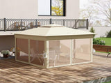 3 x 3 Pop Up Gazebo Party Tent with Solar-Powered LED Lights, Adjustable Event Shelter with T3398P323857