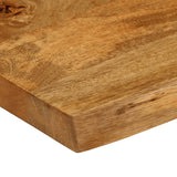 Table Top 120x60x3.8 cm Live Edge Solid Wood Mango 370792