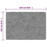 Rug Washable 160x230 cm Black and White 337973