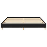 Bed Frame Black Oak 180 x 200 cm Engineered wood 3329279