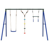 Outdoor Swing Set with Swing, Trapeze, Ladder 3283594