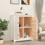 Sideboard White 83x41.5x100 cm Solid Wood Pine 821508