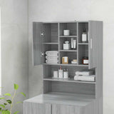 Washing Machine Cabinet Grey Sonoma 70.5x25.5x90 cm 815946