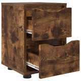 Bedside Table Smoked Oak 30.5 x 30 x 43 cm Engineered Wood 888807