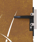 Garden Gate 105x130 cm Corten Steel Grass Design 153228