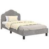 Children's Bed Frame with Headboard Light Grey 80 x 200 cm 42010943