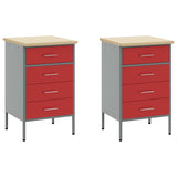 Work Cabinet Set with Drawer with Shelf with Storage 5 pcs Red 3321423