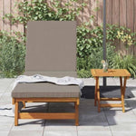Sun Lounger Reclining Brown 63 x 199 x 85cm Solid Acacia wood 4105538