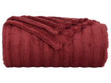 Throw Blanket Bordeaux Red 270 x 240 cm 1.66 kg Fleece 42016852