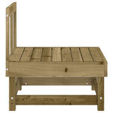 Garden Middle Sofas 2 pcs Impregnated Wood Pine 825407