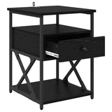 Bedside Cabinet 2 pcs Black Oak 40 x 42 x 55 cm Engineered Wood 881886