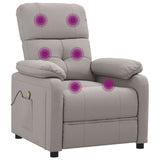 Massage Chair Taupe Fabric 348295