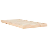 Bed Frame without Mattress 90x200 cm Solid Wood Pine 823459