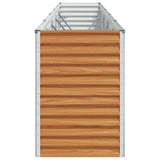 Garden Raised Bed Light Brown 485 x 50 x 68 cm Galvanised Steel 42017356
